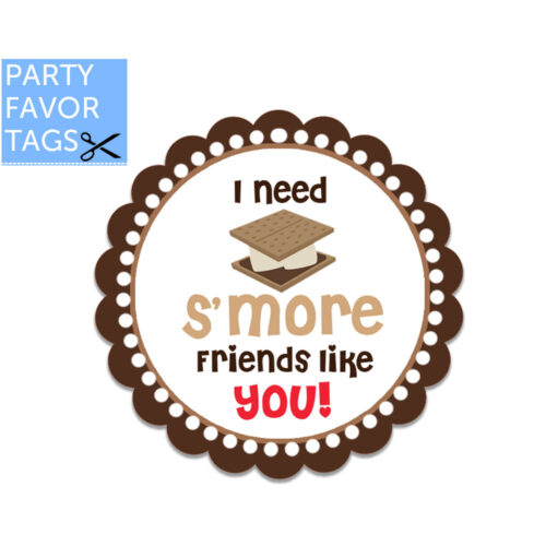 Smore friends tags - Download Favor Tags