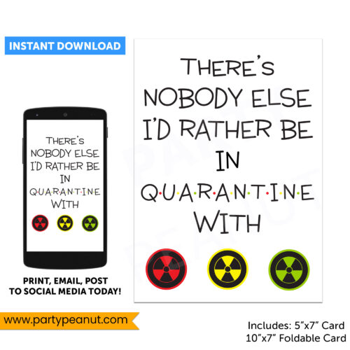 Quarantine Card Friendship Card