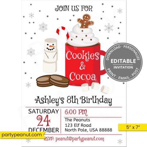 Cookies & Cocoa Invitation