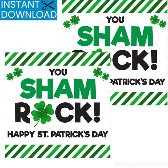 Shamrock St Patricks Day Gift Tags