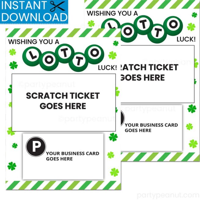 Wishing Lotto Luck Gift Card Holder