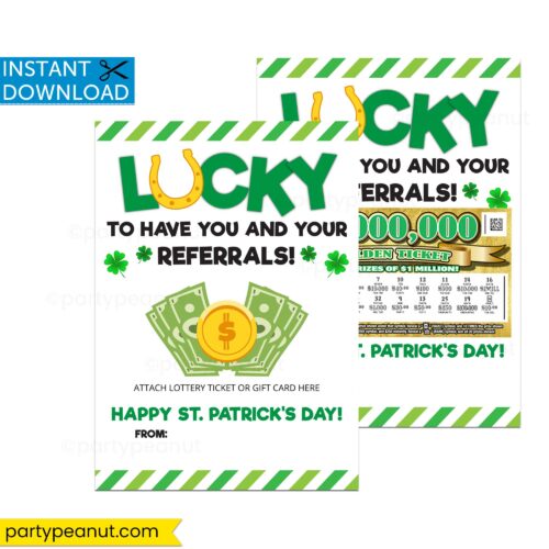 Lucky To Have Your Referrals Gift Card Holder