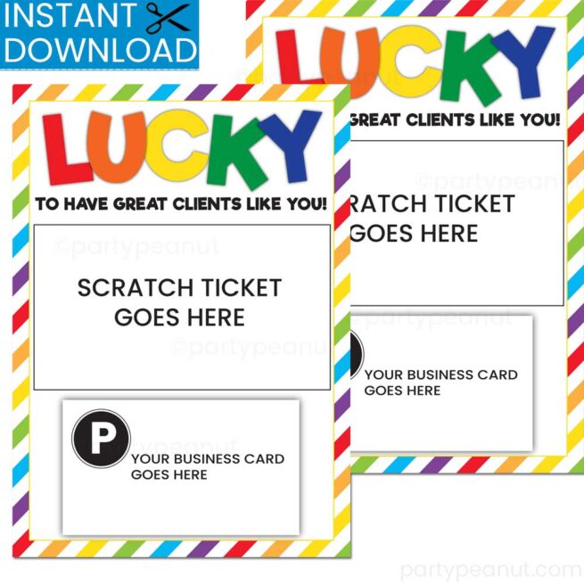 Client Appreciation Lottery Ticket Holder