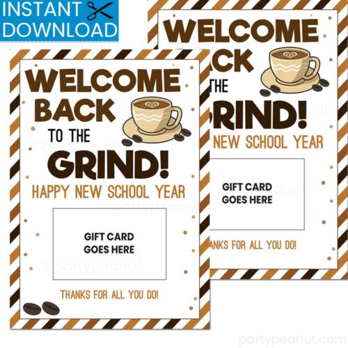 Welcome Back To The Grind Gift Card Holder
