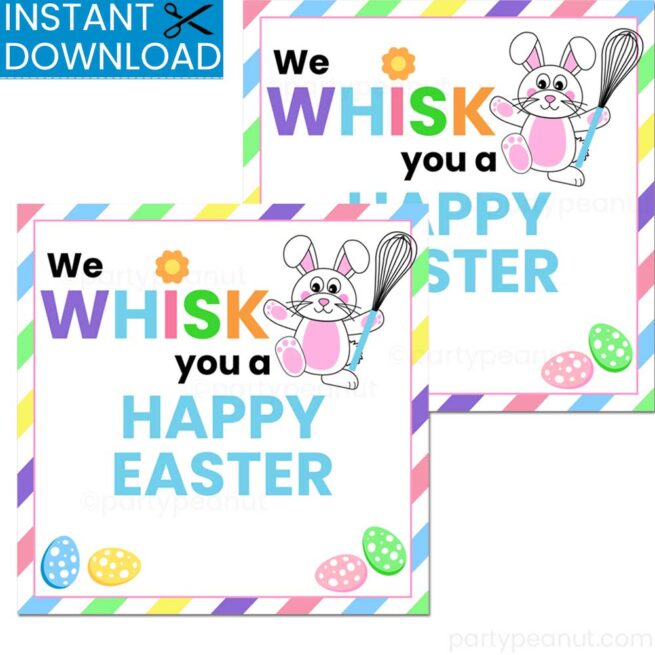 We Whisk You A Happy Easter Gift Tags
