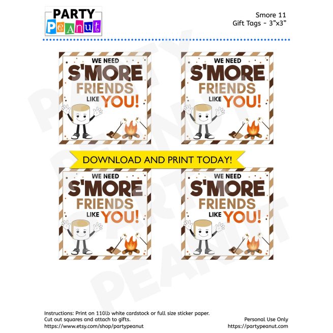 S'more Friends Like You Gift Tag