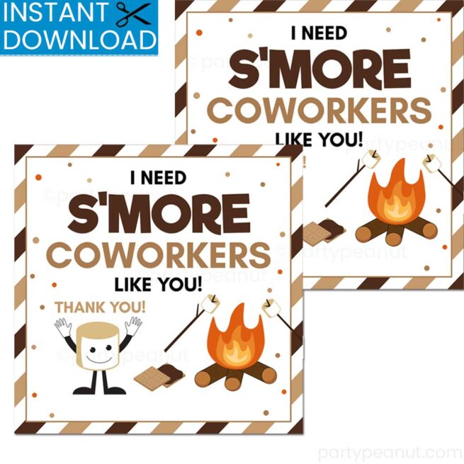 Smore Coworkers Like You Thank You Tags