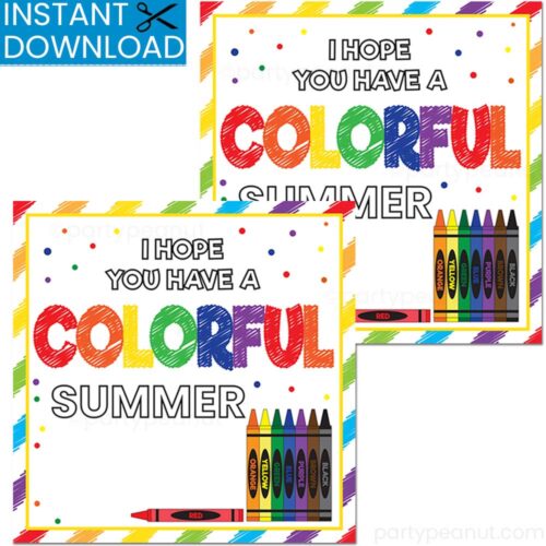 Colorful Summer Gift Tags