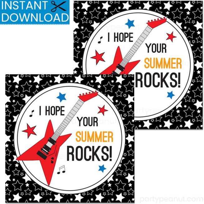 Summer Rocks Gift Tags