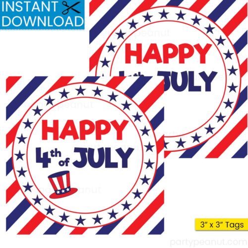 Happy 4th of July Gift Tag