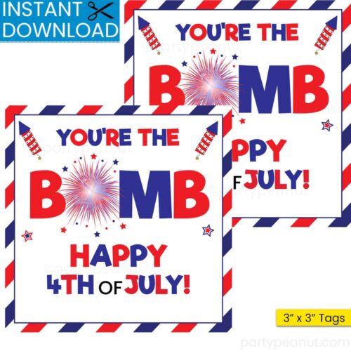 Bomb 4th of July Tag