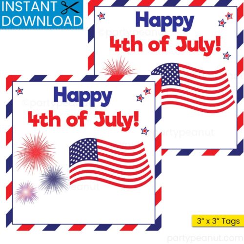 4th of July Gift Tag